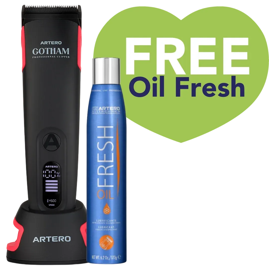 Gotham Clipper Black with Free Oil Fresh by Artero