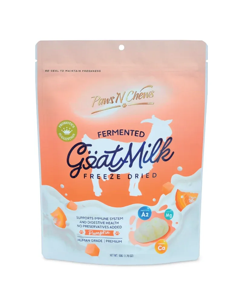 Freeze-Dried Probiotic Goat Milk Dog Treat (Pumpkin) - Image 2