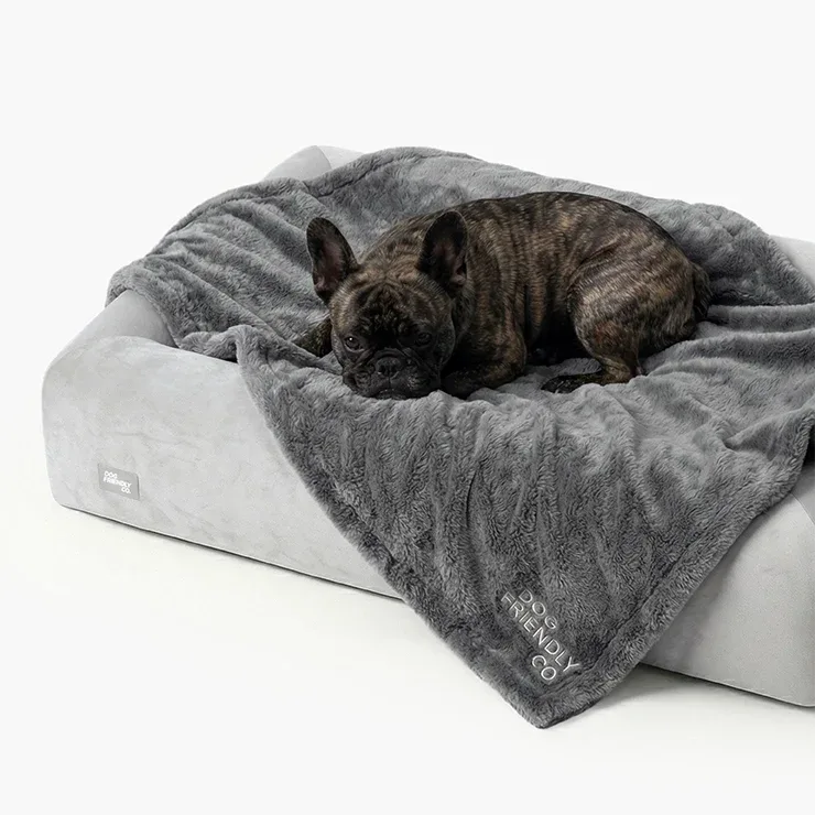 Premium Orthopedic Memory Foam Dog Bed - Grey (Medium) (LP) - Image 2