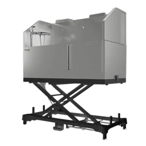 60" Dog Grooming Electric Tub with Sliding Door Black by Waggz