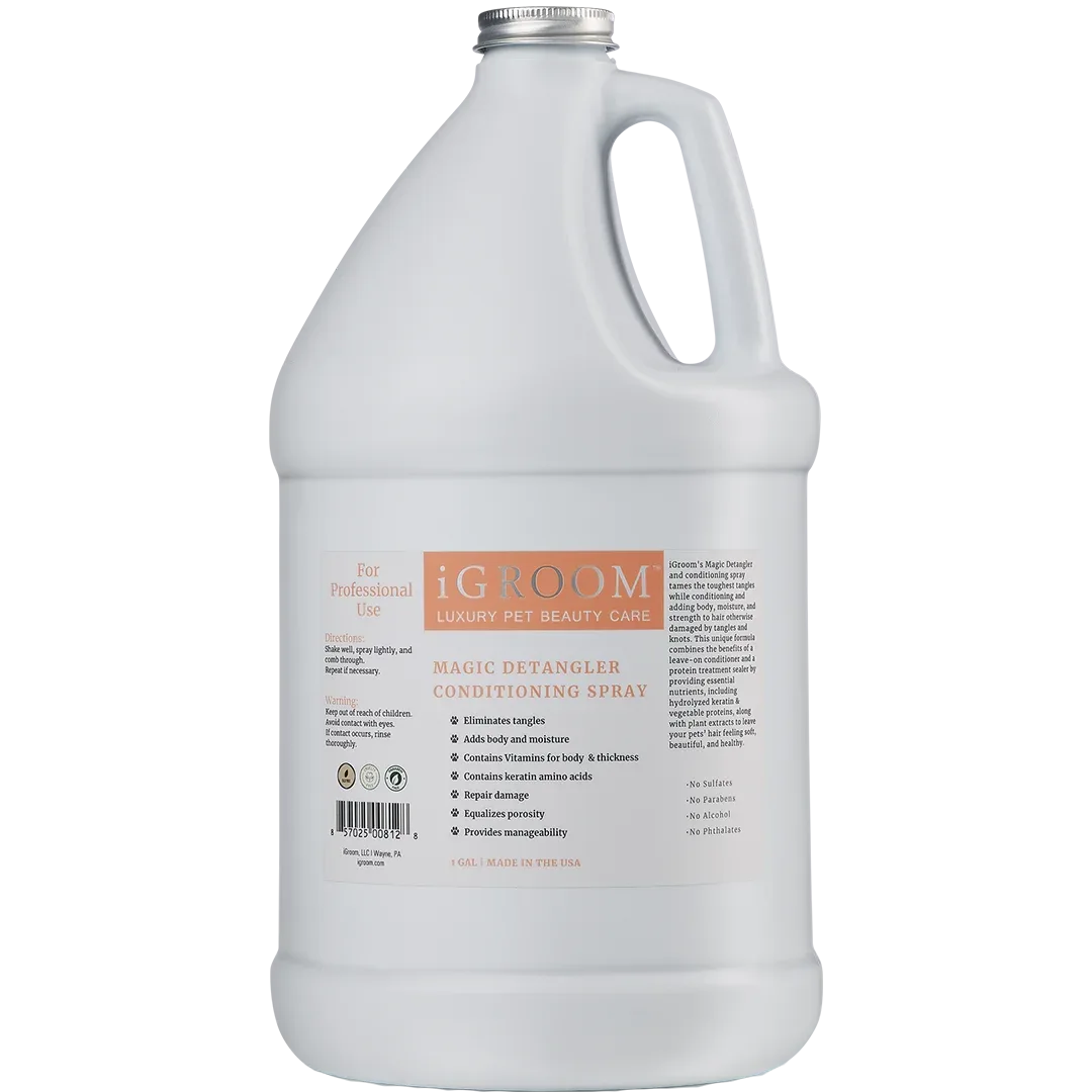 Magic Detangling Spray with Fragrance Gallon by iGroom
