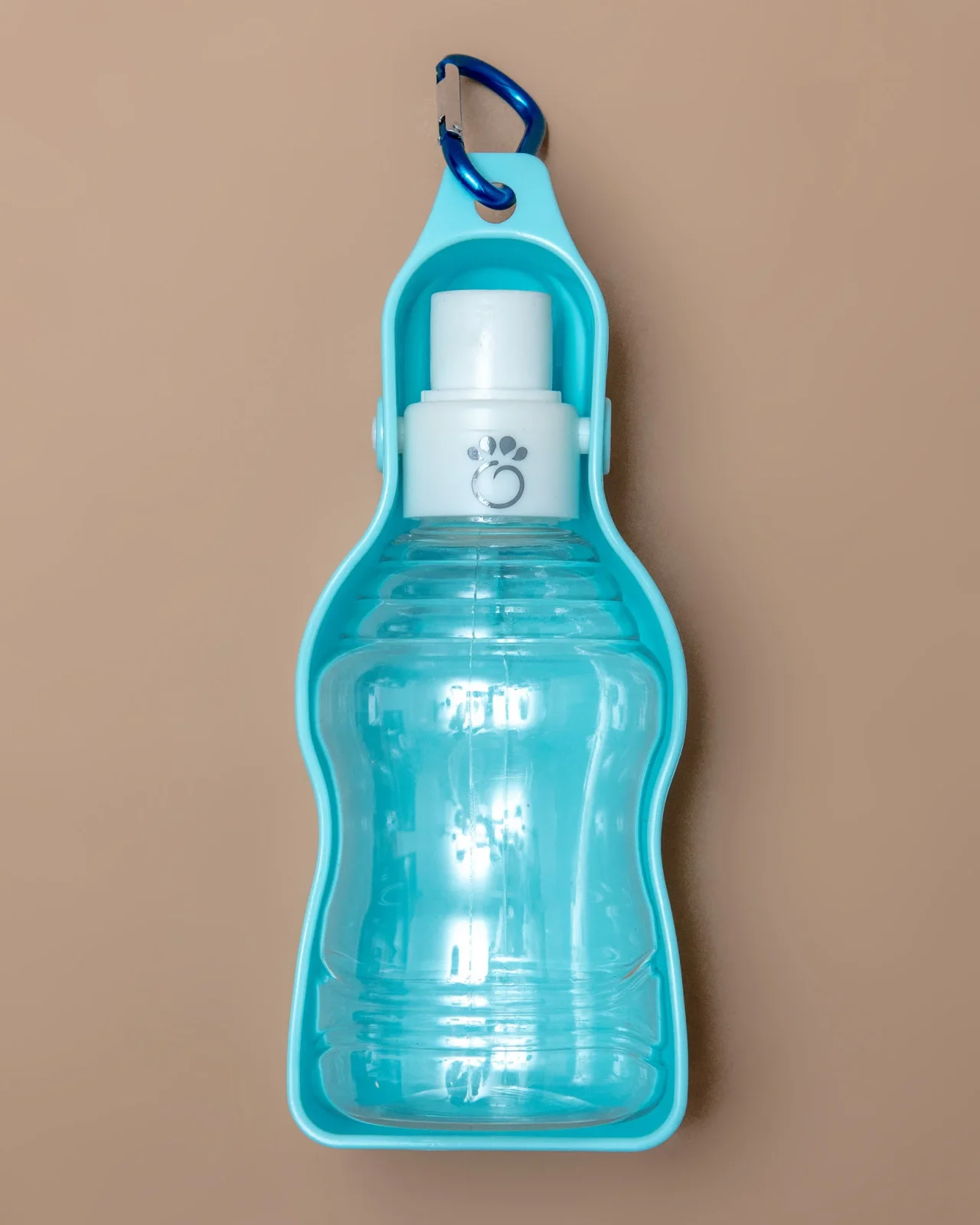 Dog Travel Water Bottle with Foldout Bowl in Blue <>