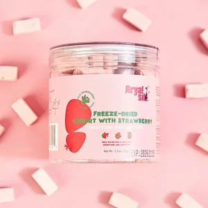 Freeze-Dried Strawberry Yogurt Treats For Dogs & Cats