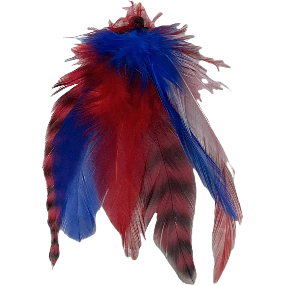 Feather Extension Red, White and Blue (Pack of 10) by A Creative Collection - Image 2