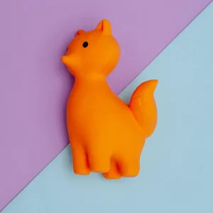 Fox Latex Squeaky Dog Chew Toy