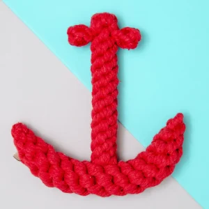 Anchor Rope Dog Toy in Red