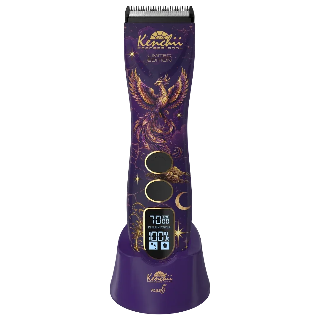 Pre-Order Flash5 Phoenix Purple 5-in-1 Cordless Clipper by Kenchii