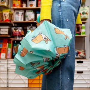 Compact Eco-Friendly Umbrella (in Doxie, Frenchie, Corgi, Matisse, Arty Cats)