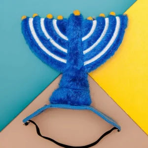 Menorah Plush Dog Hat