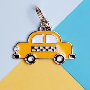 Hey Taxi Custom NYC Cab Pet ID Tag (Dog & Co. Exclusive)