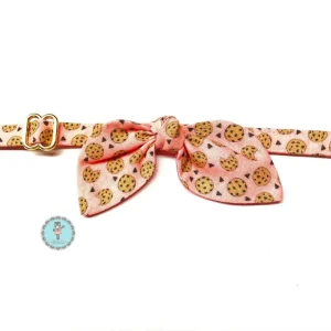 Cookies Cat Collar and Bowtie Set in Pink (Made in the USA)