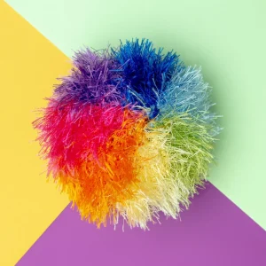 Rainbow Ball Handmade Squeaky Dog Toy (FINAL SALE)
