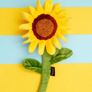 Sassy Sunflower Crinkly Squeaker Dog Toy