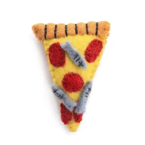 Wool Pizza Cat Toy