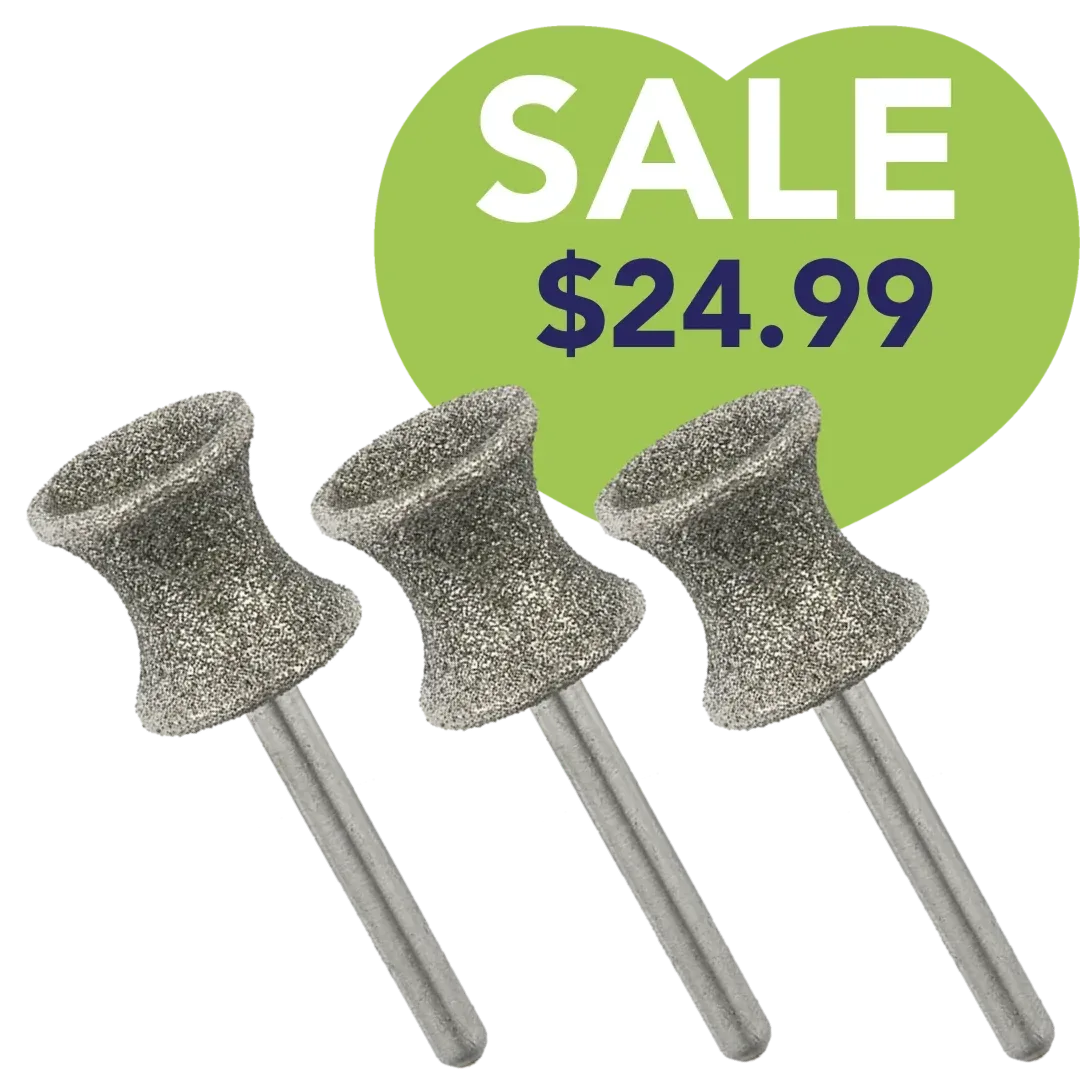Concave Shape Dremel Bit Set of 3 by PetStore.Direct