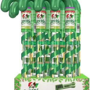 Greenies Holiday Limited Edition Packaging Dog Dental Dog Treat Candy Cane Tube Teenie 12 ct, 2.24 oz, 8 ct