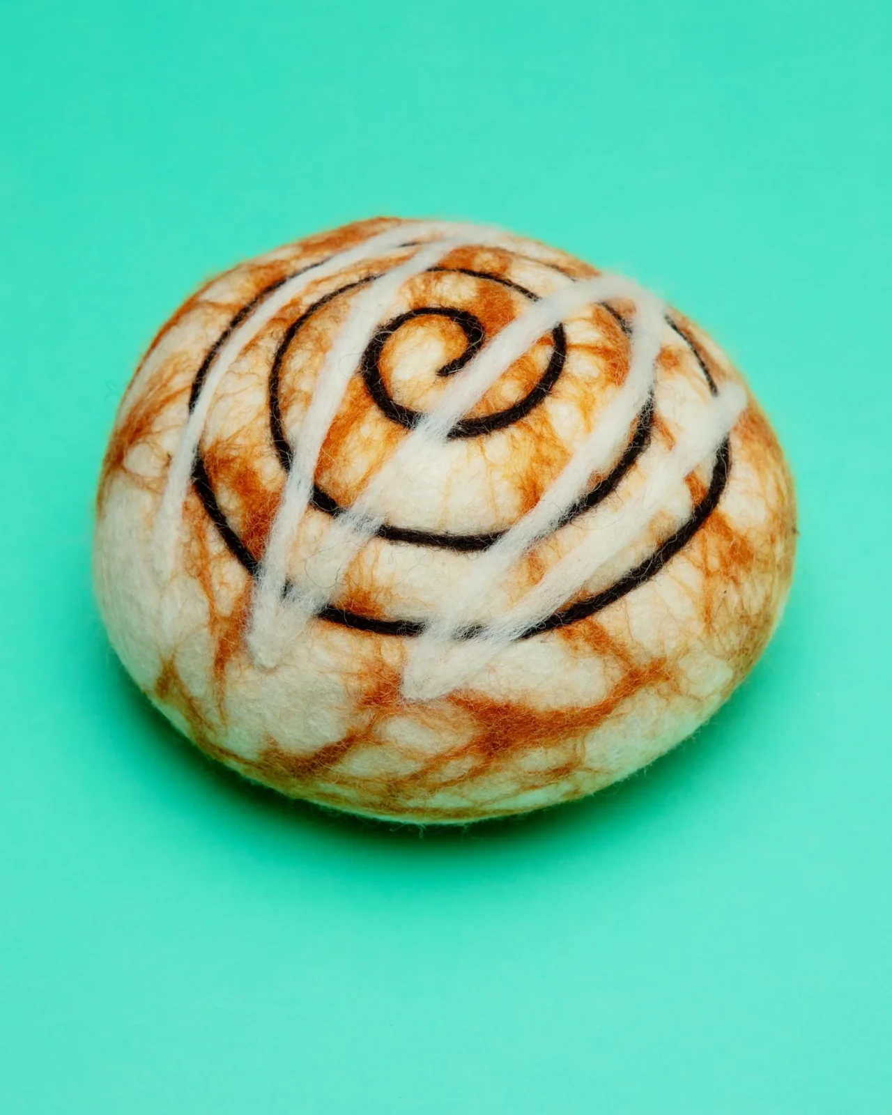 Cinnamon Roll Wool Dog Toy (FINAL SALE)