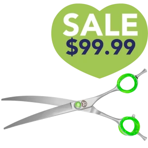 7.25" Super Curved Grooming Shears by PetStore.Direct