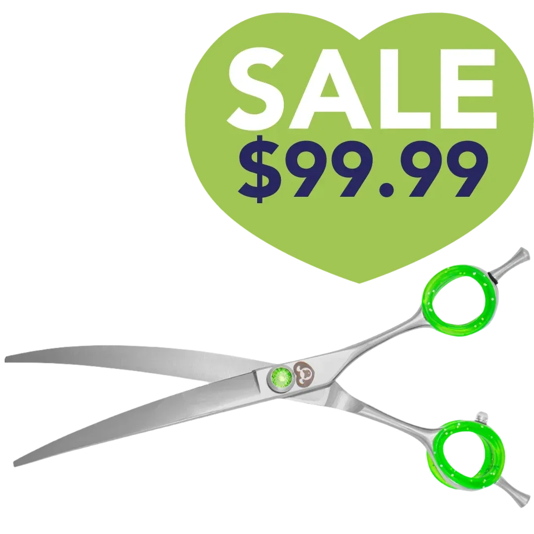 7.25" Super Curved Grooming Shears by PetStore.Direct