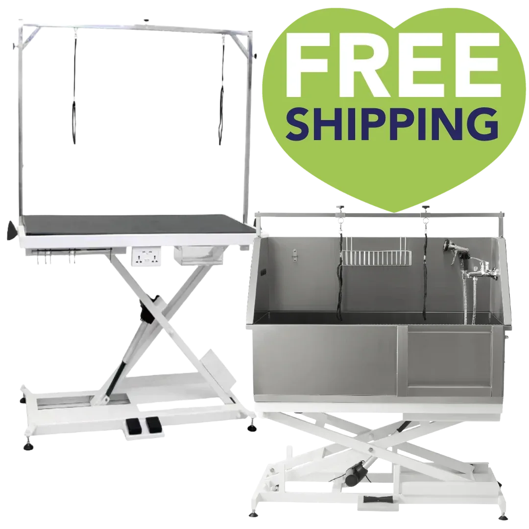 X-Style Electric Table and Electric Tub Bundle by PetStore.Direct Equipment
