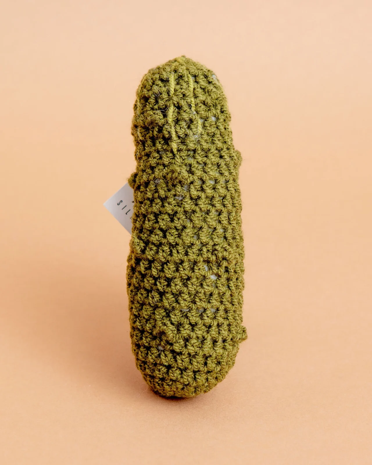 Hand-Knit Pickle Squeaky Dog Toy (FINAL SALE) - Image 2