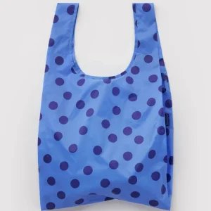 Standard Baggu Reusable Bag in Blue Polka Dot