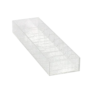 Wide 9 Blades Holder Sparkle Clear by PetStore.Direct