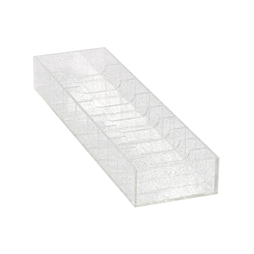 Wide 9 Blades Holder Sparkle Clear by PetStore.Direct