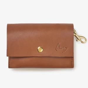 Classic Poop Bag Holder in Cognac Leather (Made in Italy)