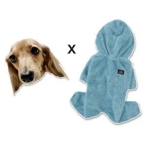 Boa Fleece Onesie for Dogs - Dachshund Fit (in Blue, Pink, Ivory, or Grey) (FINAL SALE)