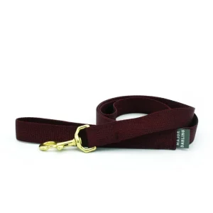 Basic Nylon Dog Leash in Merlot (Made in the USA)