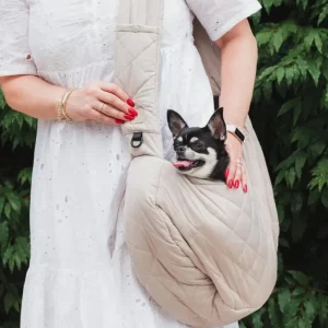 Quilted Crossbody Dog Sling