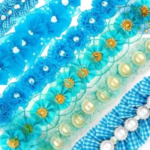 100 Blue Bows - Surprise Design and Size by Cecilia bows