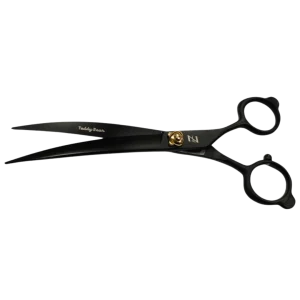Teddy Bear 6.5" Curved Scissor Black by Zolitta