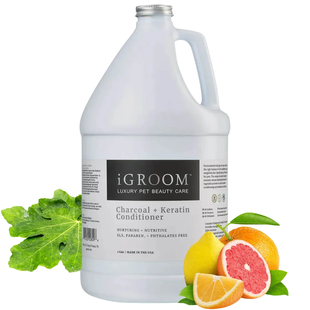 Charcoal and Keratin Conditioner Gallon by iGroom - Image 2