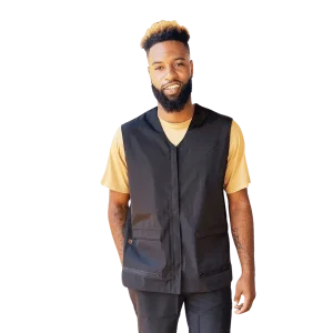 Men's Black Waterproof Vest by Ladybird Line