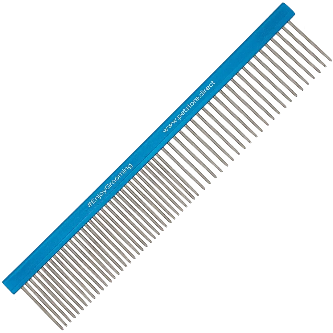 7" 50/50 Flat Blue Comb by PetStore.Direct - Image 2