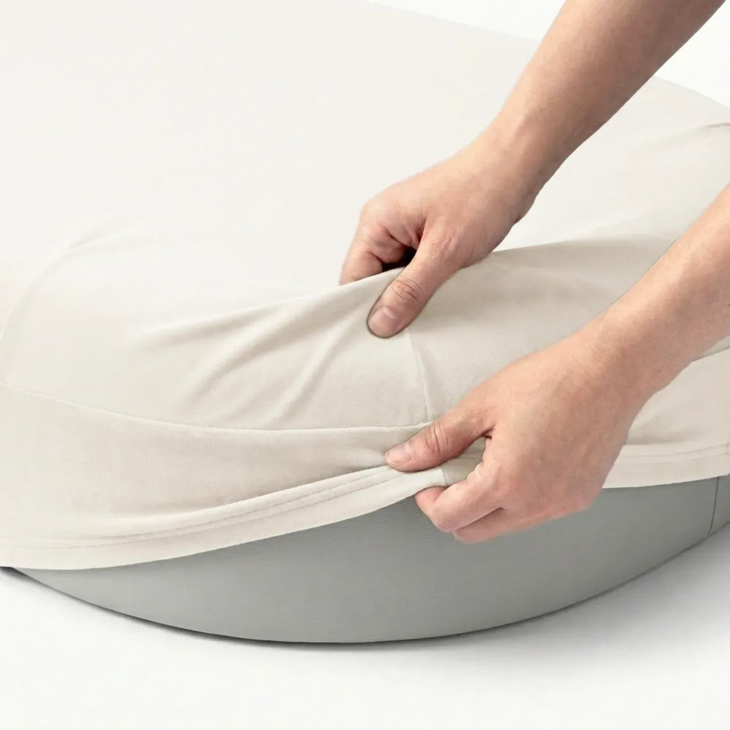 Chill Pill Velvet Easy Fit Cover - Beige