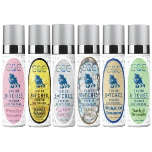 6 Premium Dog Colognes 3.4oz Set by Eau Du Bitches