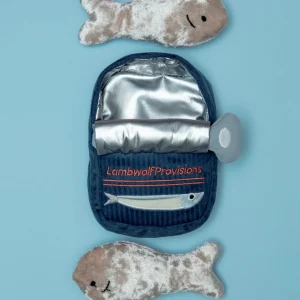 Sardines Plush Burrow Dog Toy