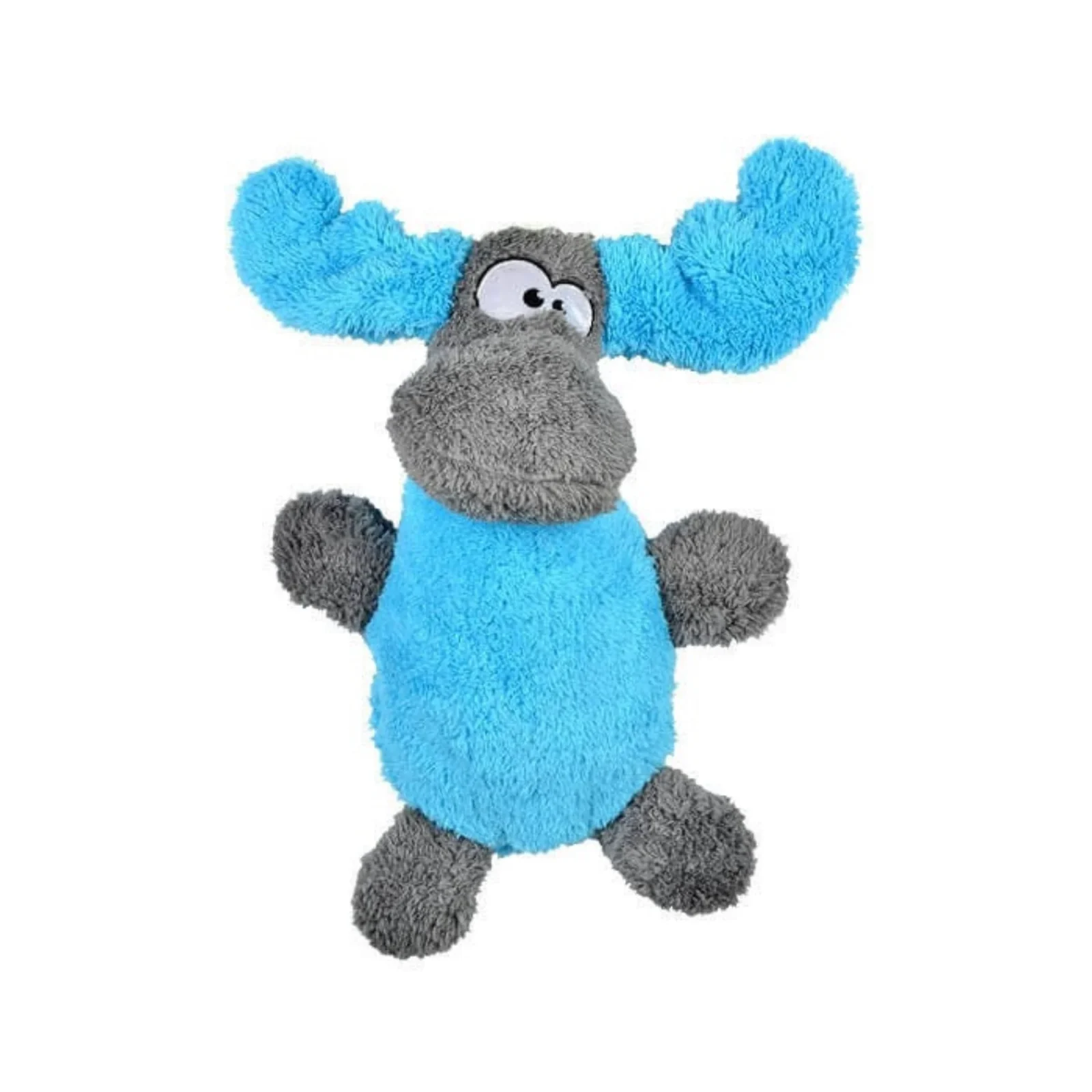 Cycle Dog Duraplush Moose Dog Toy Blue/Gray Medium