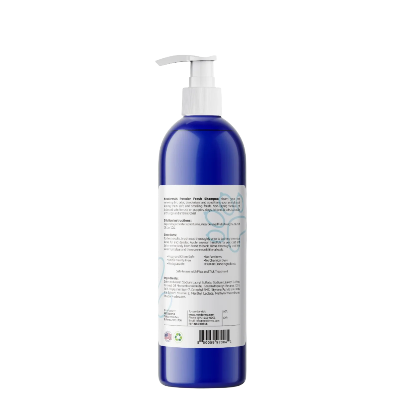 Baby Powder Fresh Deep Moisturizing Shampoo 16oz by Nexderma - Image 2