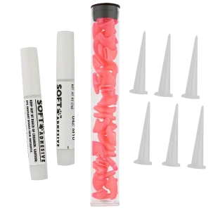 Pink Feline Large Nail Caps by Soft Claws