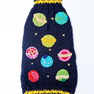 Galaxy Handknit Dog Sweater