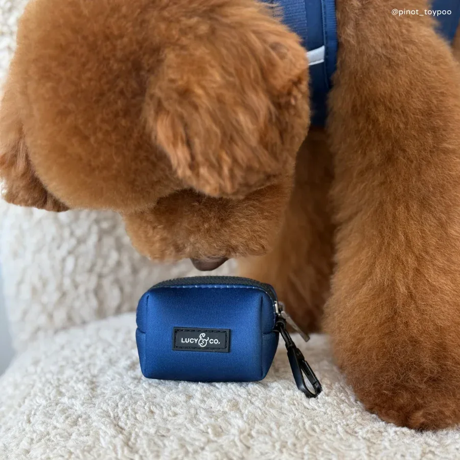 Navy Poop Bag Holder - Image 2
