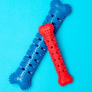Natural Rubber Bone Treatbrush for Dogs
