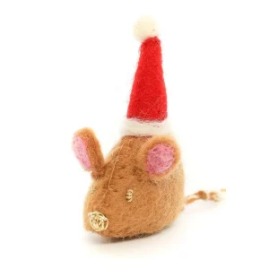 Santa Mouse Holiday Cat Toy