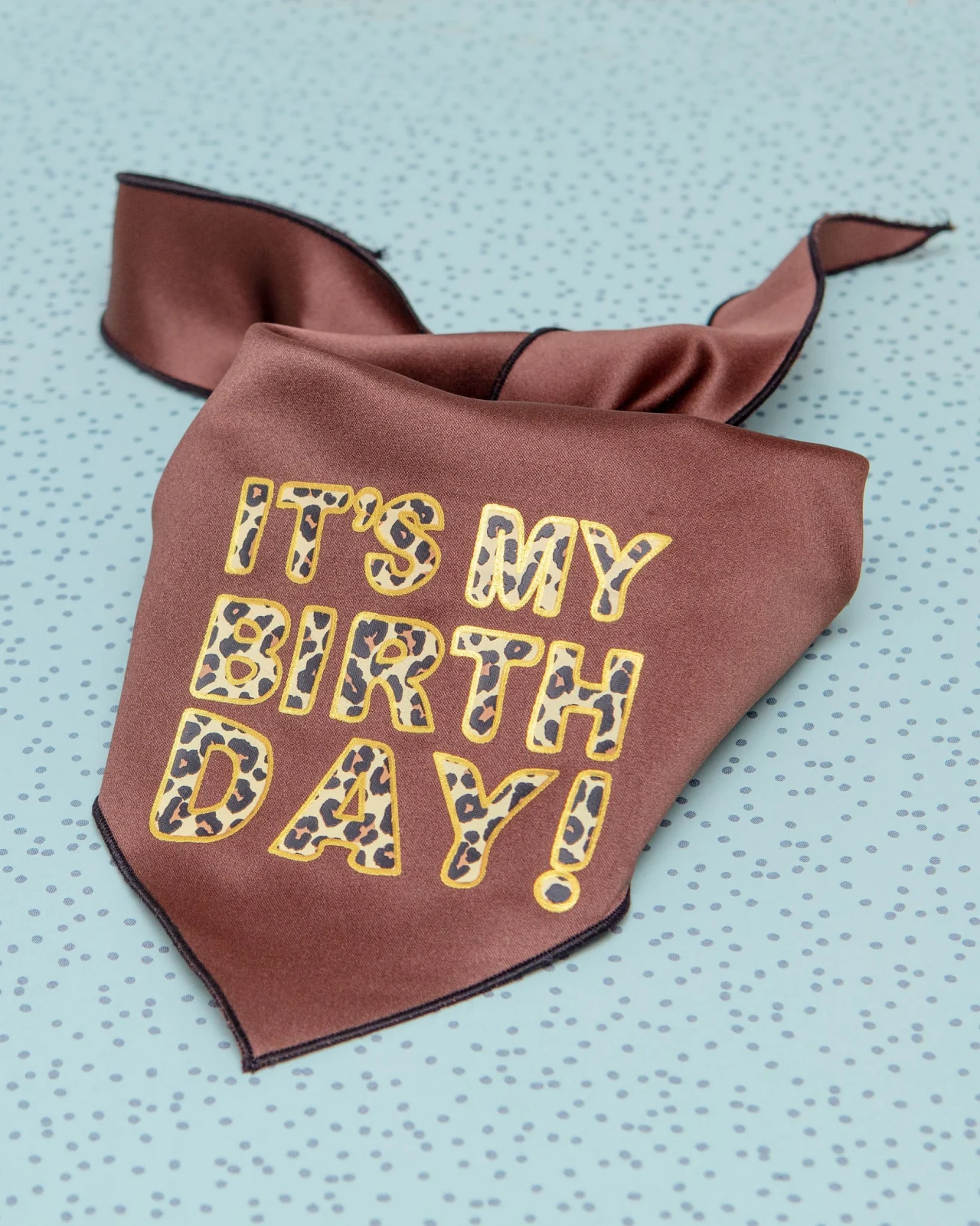 It’s My Birthday Leopard Dog Bandana (FINAL SALE) - Image 2