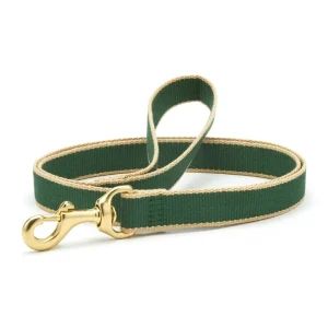 Color Market Dog Leash in Forest & Tan (Made in the USA)