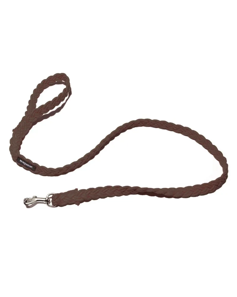 Braided Fisherman Dog Leash in Brown (Made in the USA)
